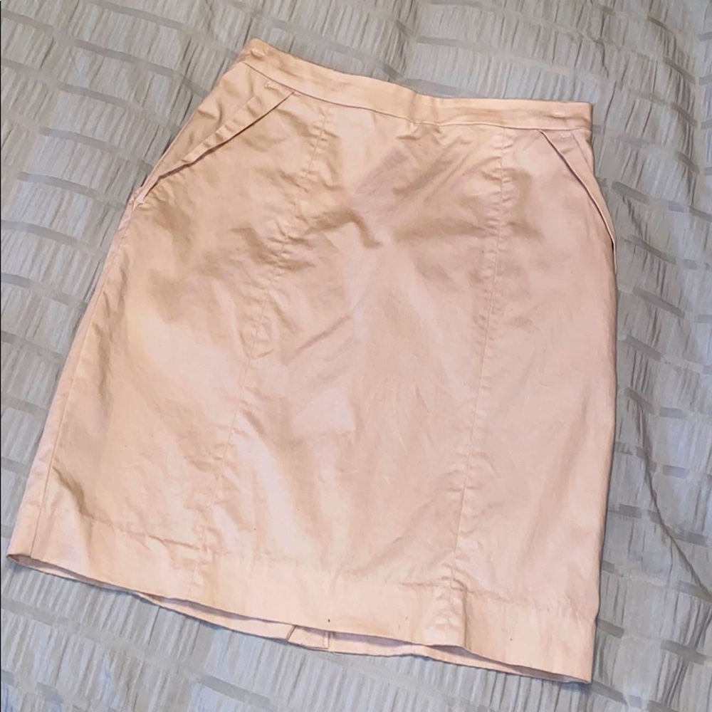 Dusty pink/ cream pencil skirt